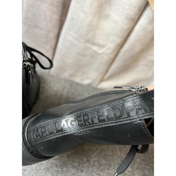 Karl Lagerfeld Paris Women's Everyday Cold Weather Mela Combat Boot 6.5 M - Picture 4 of 11